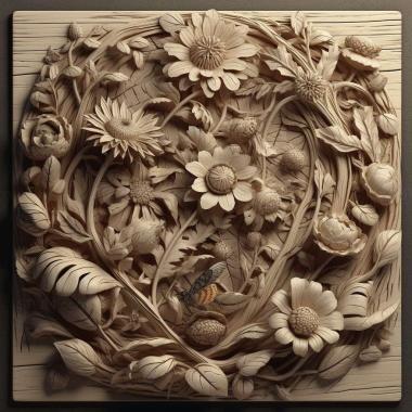 Patterns and decorations stl Garicaphila 4 3d model